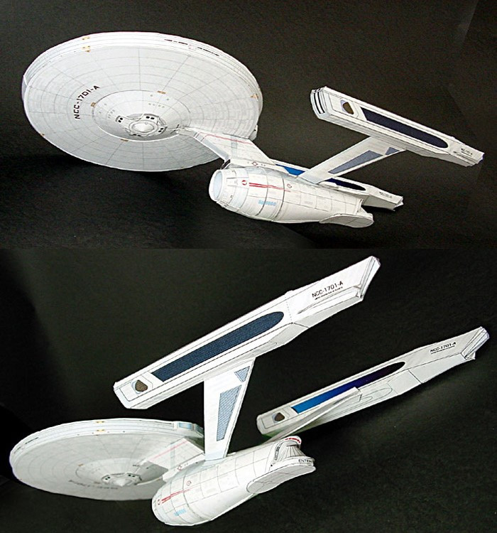 Model Kit Fantasy - Star Trek U.S.S. NCC-1701-A d'entreprise DIY