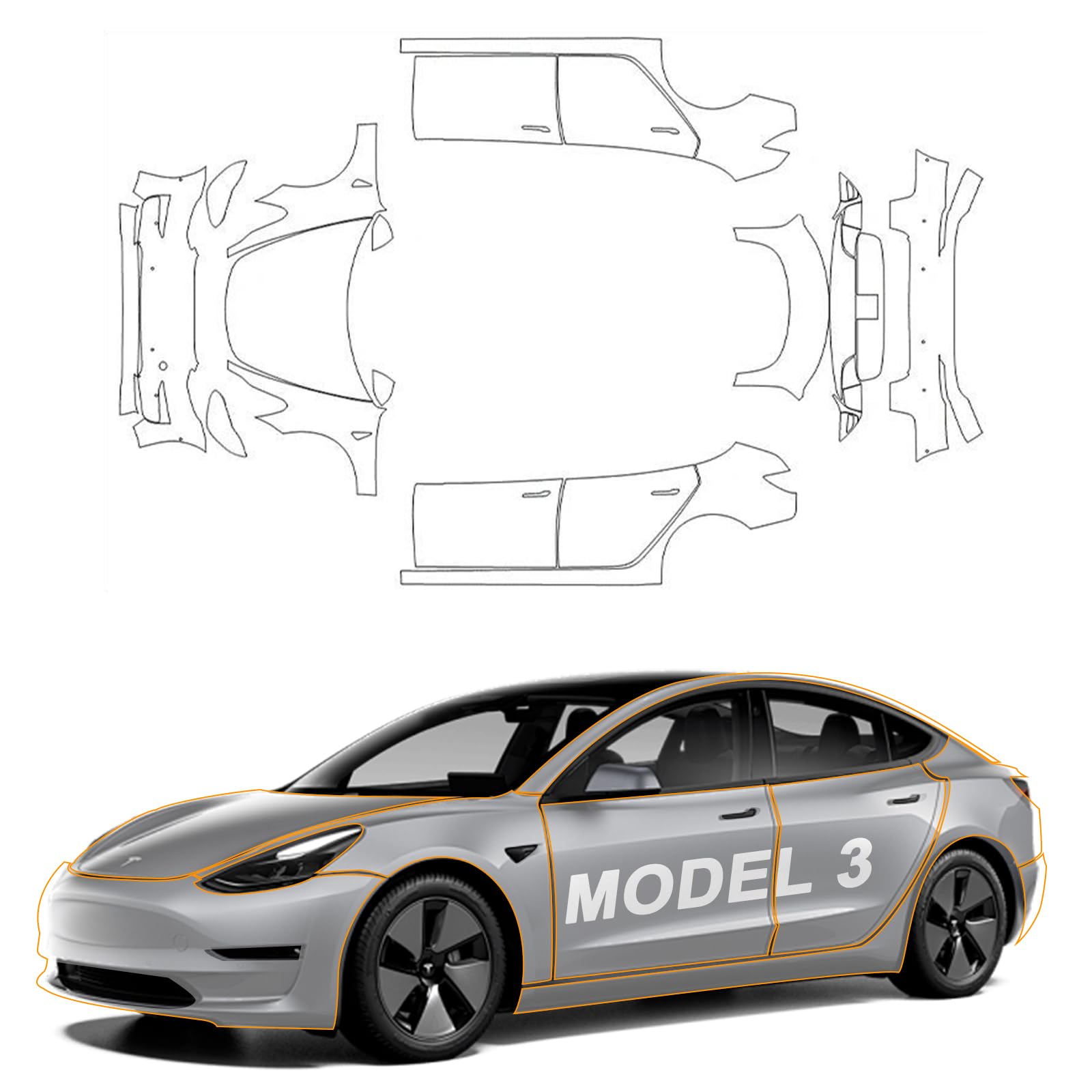 Kit PPF pré-coupé pour Tesla m - Paint Model Kit avis et prix